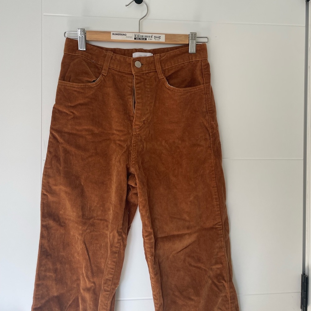 corduroy wide leg pants